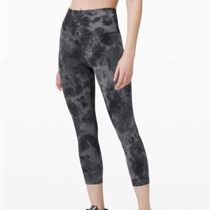 Lululemon Athletica Align Crop 21” Diamond Dye - Pitch Graphite Grey